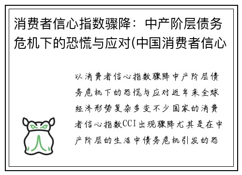 消费者信心指数骤降：中产阶层债务危机下的恐慌与应对(中国消费者信心指数2021)